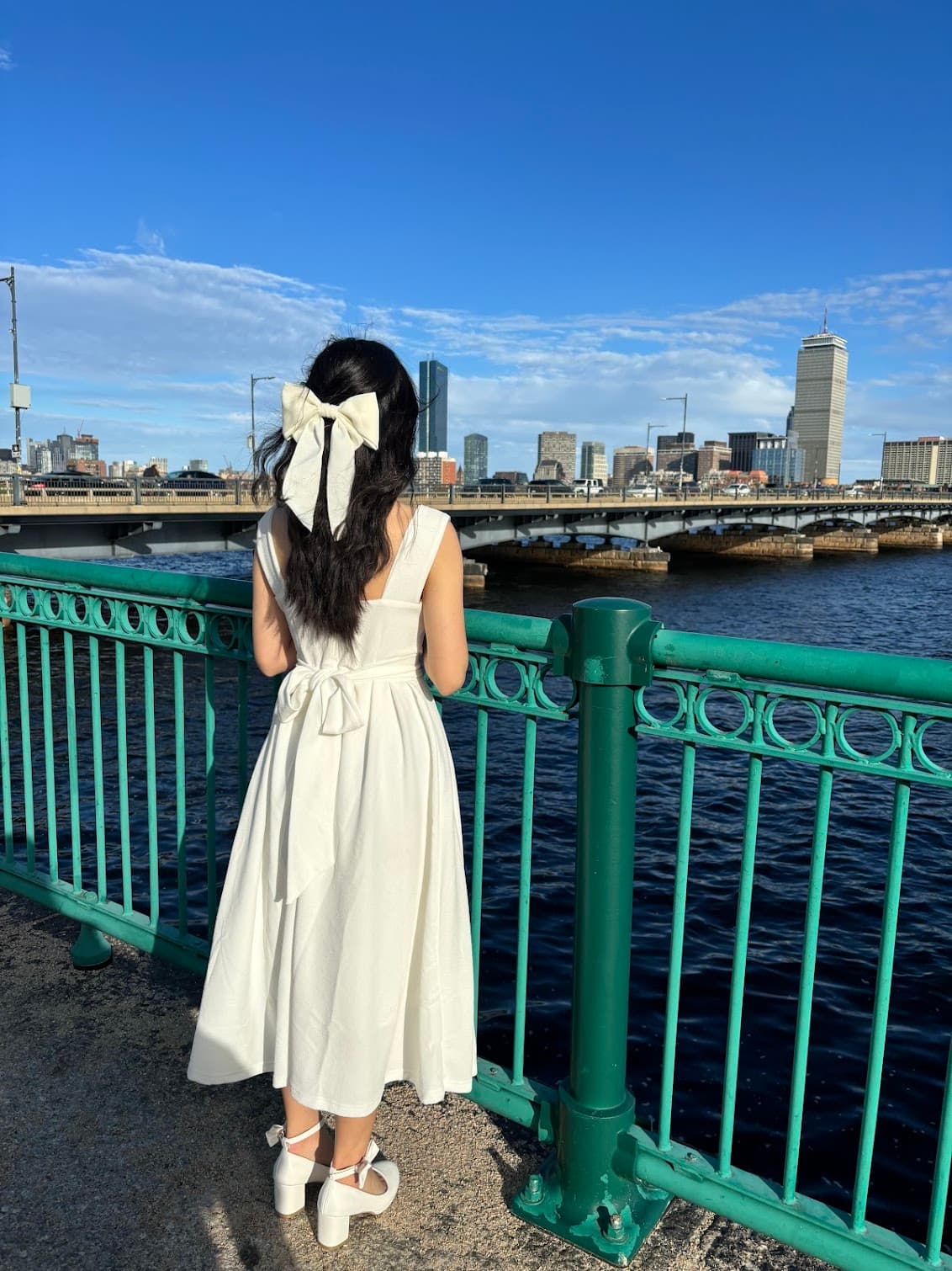 Jocelyn with the Boston skyline