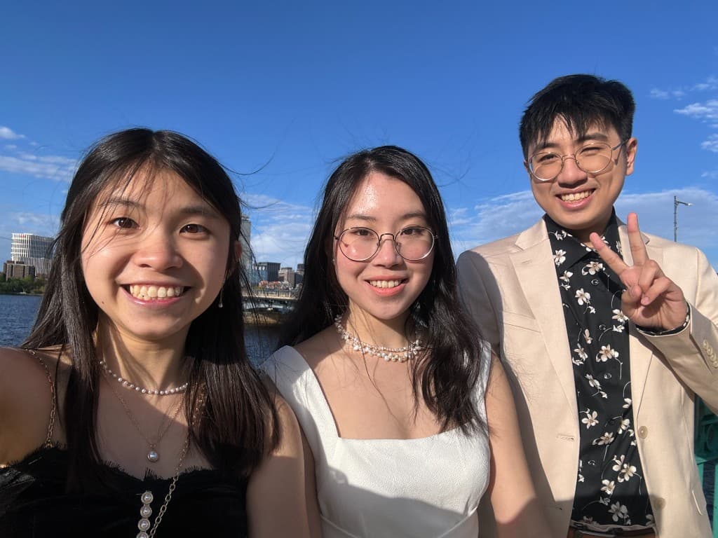 freshman formal pics next to charles river
